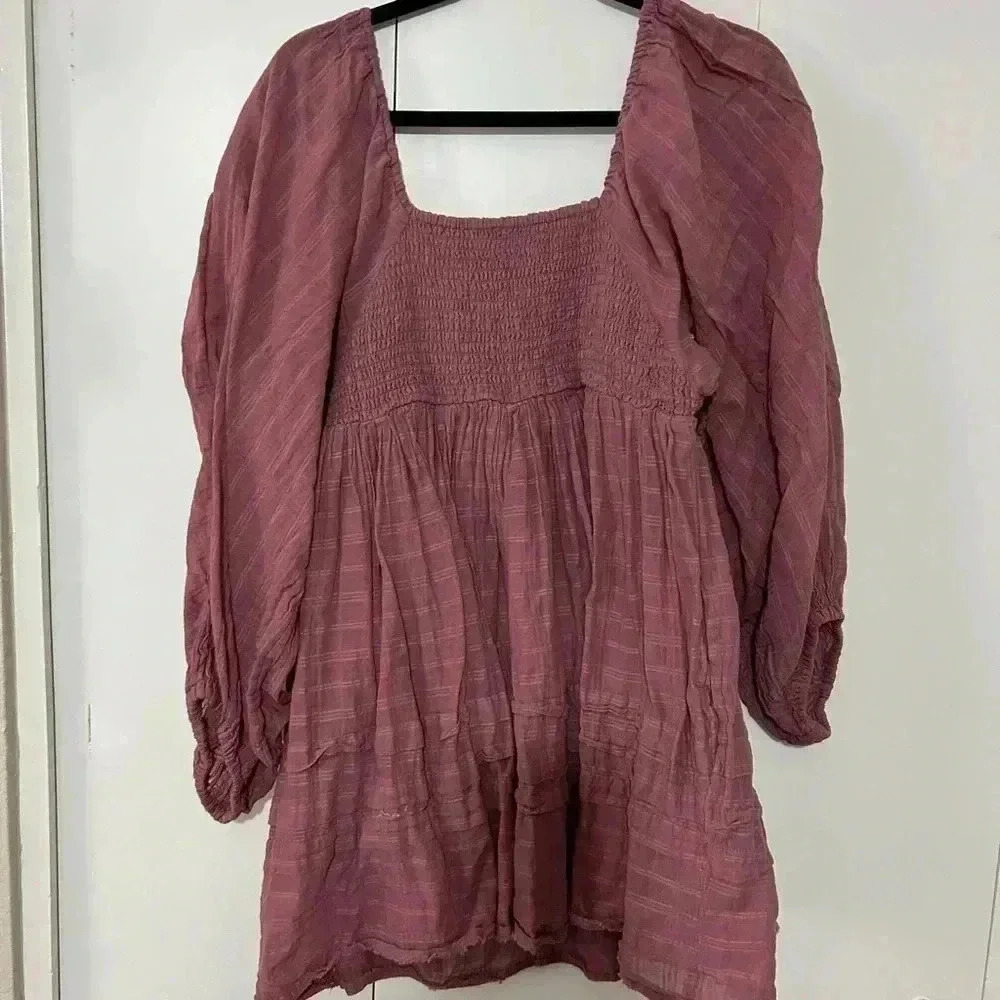 Free people, baby doll purple dress - Picture 6 of 6